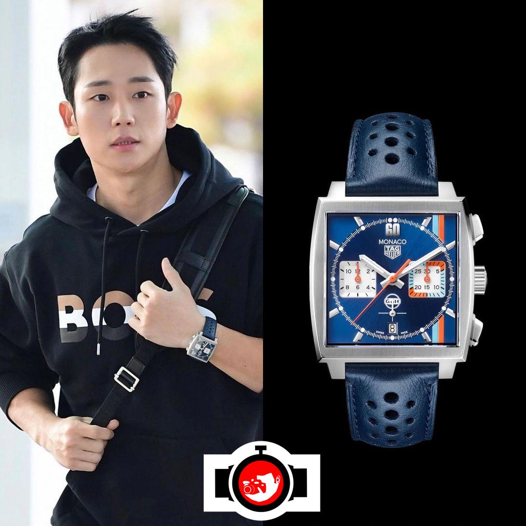 actor Jung Hae In spotted wearing a Tag Heuer 