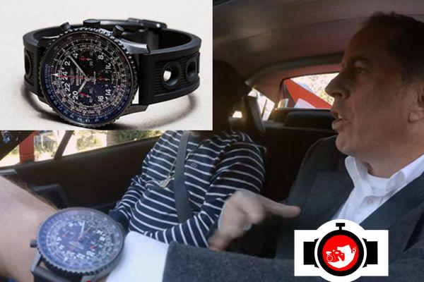 actor Jerry Seinfeld spotted wearing a Breitling 