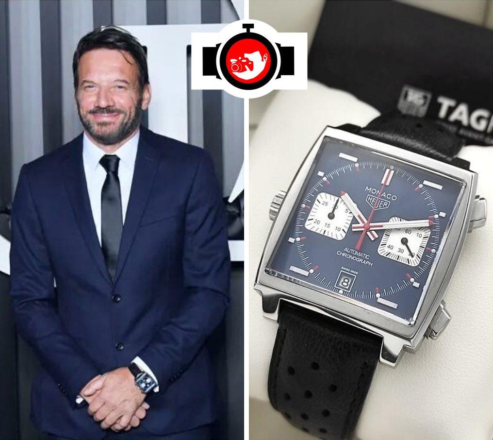 actor Samuel Le Bihan spotted wearing a Tag Heuer 