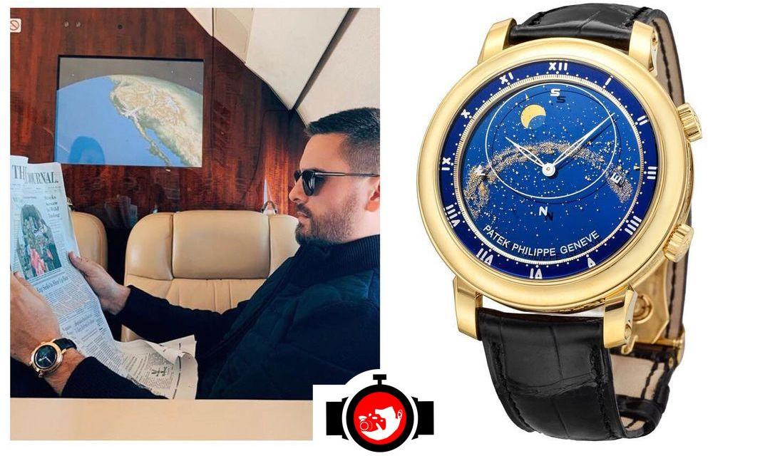 actor Lord Scott Disick spotted wearing a Patek Philippe 5102J