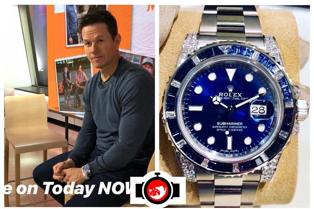 actor Mark Wahlberg spotted wearing a Rolex 116659