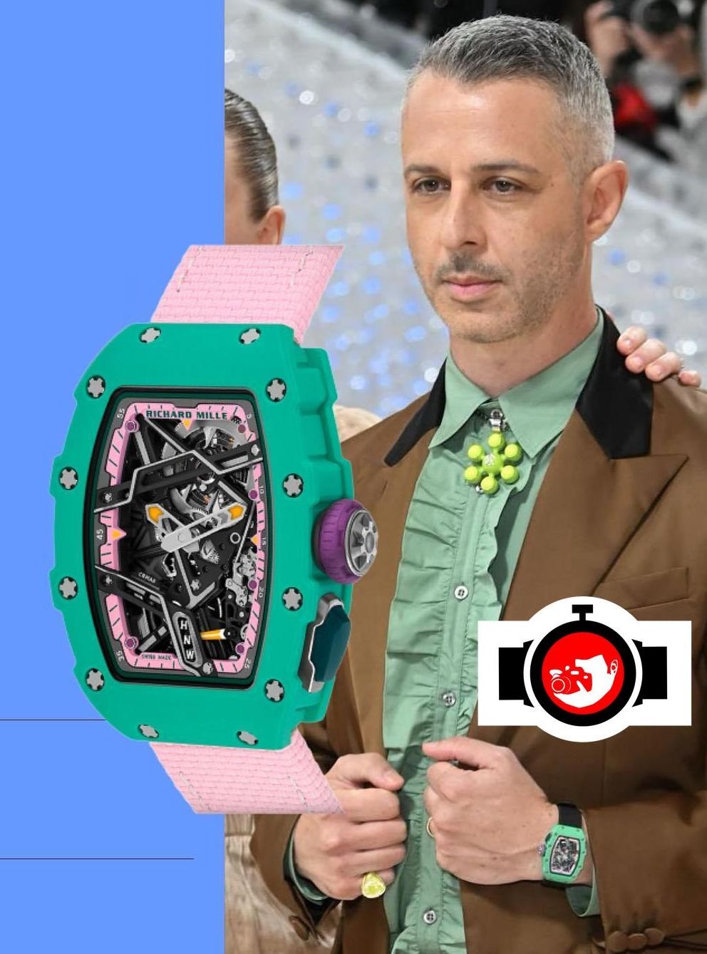 actor Jeremy Strong spotted wearing a Richard Mille RM007-04