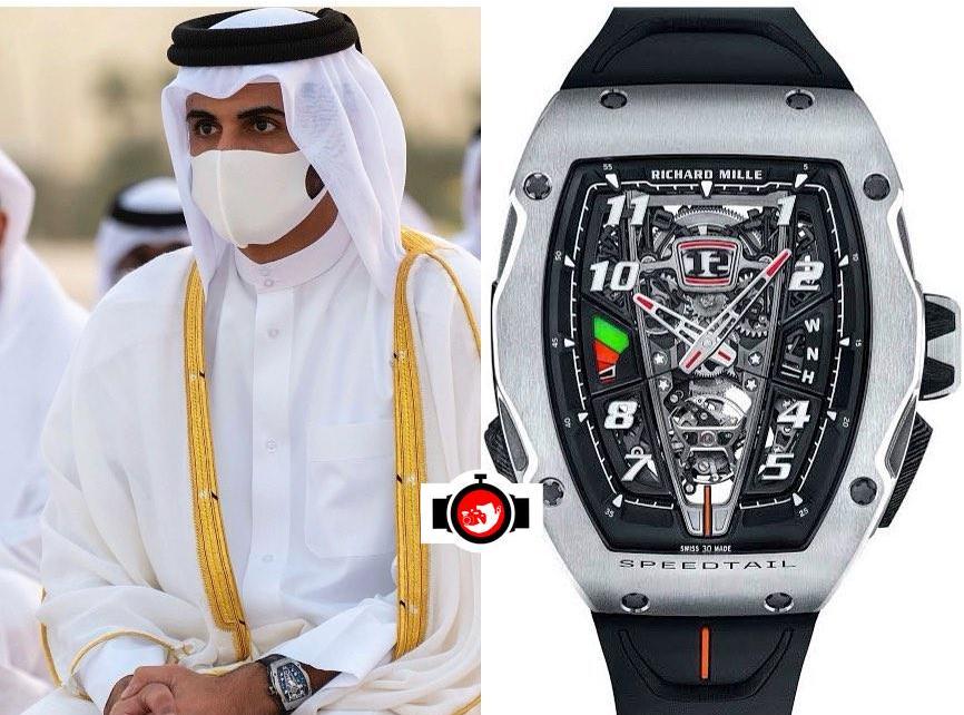 royal Khalifa Bin Hamad spotted wearing a Richard Mille RM40-01