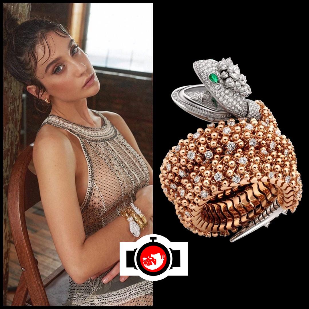 actor Maria Pedraza spotted wearing a Bulgari 102870
