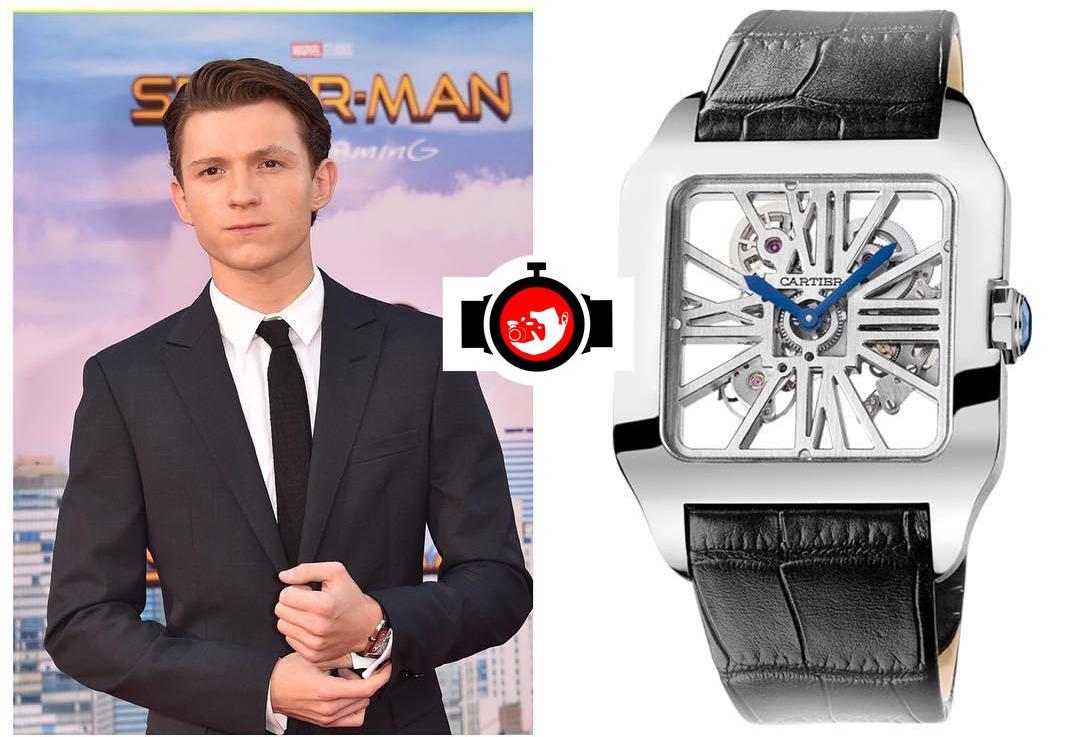 actor Tom Holland spotted wearing a Cartier W2020033