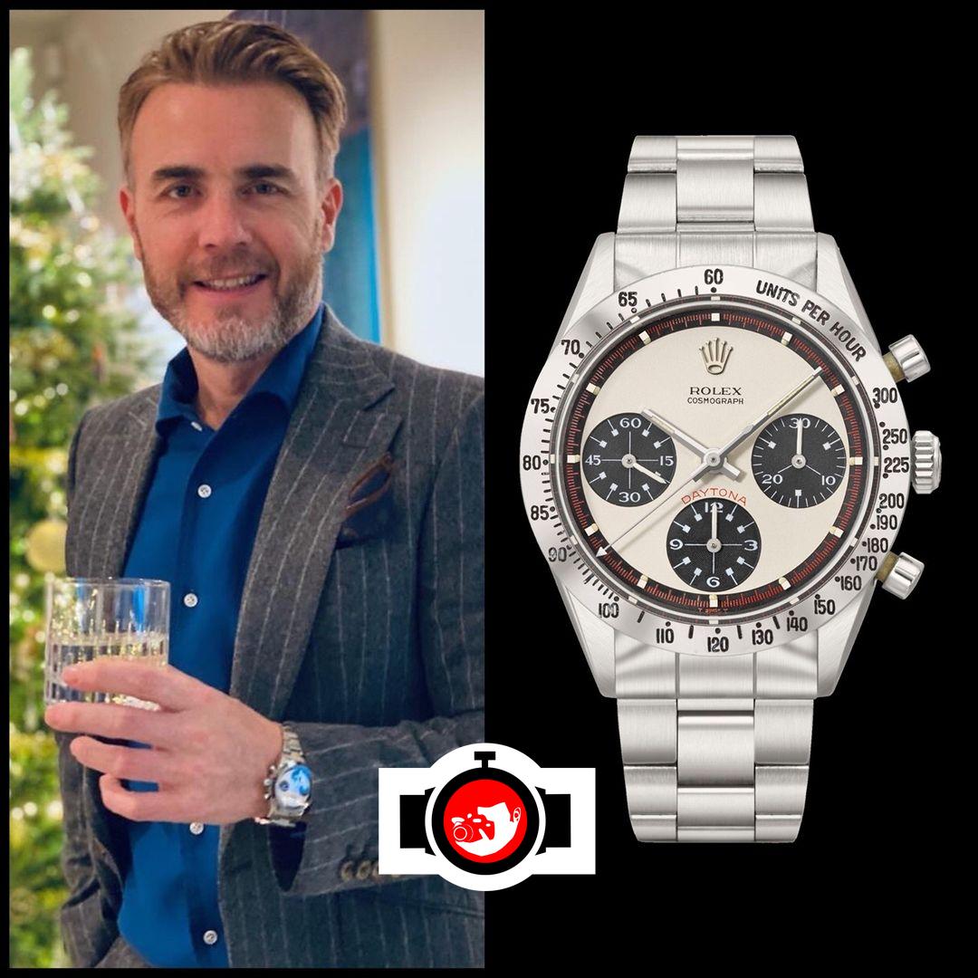 singer Gary Barlow spotted wearing a Rolex 6239