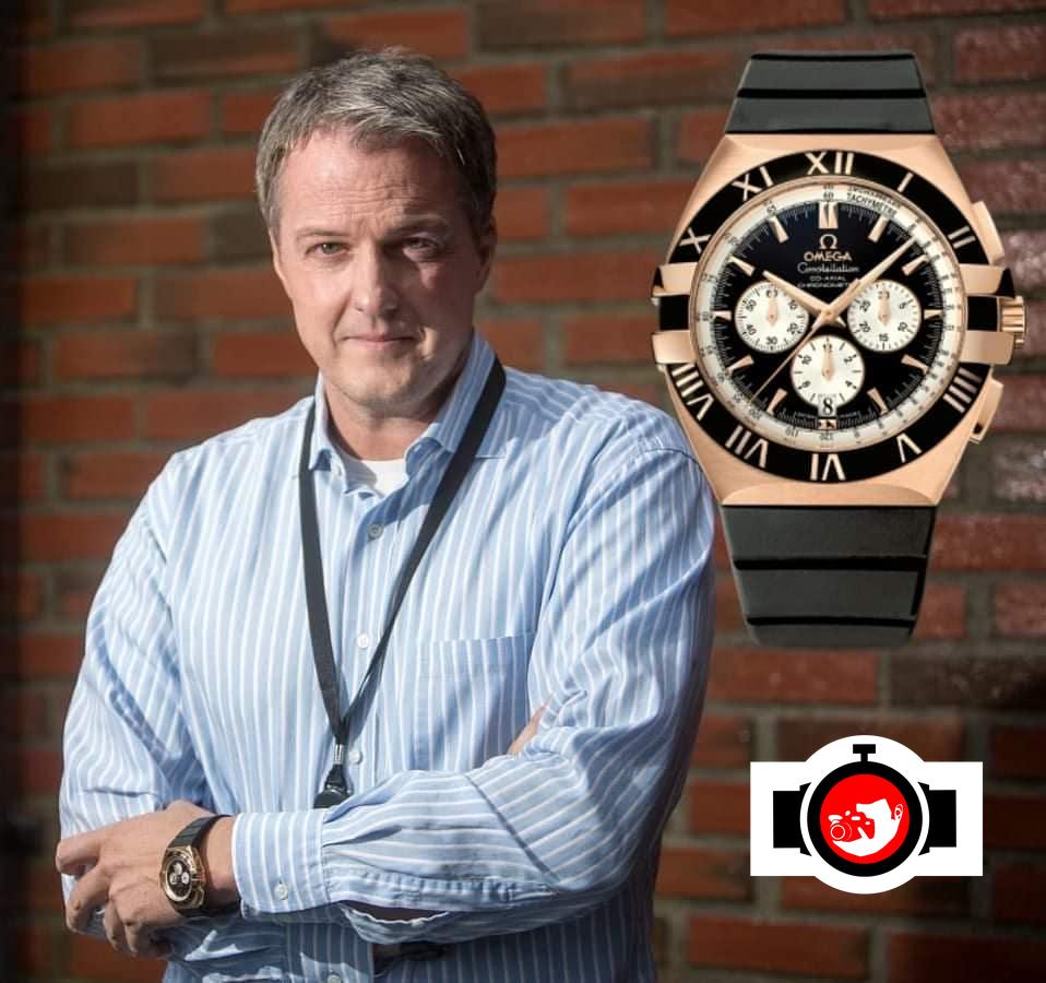 writer Sturla Dyregrov spotted wearing a Omega 