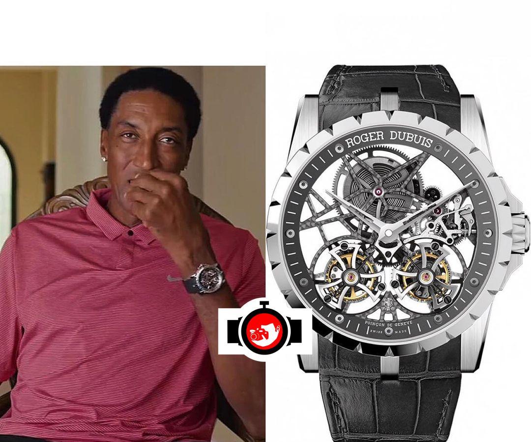 basketball player Scottie Pippen spotted wearing a Roger Dubuis RDDBEX0396