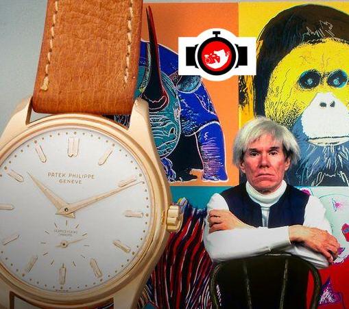 artist Andy Warhol spotted wearing a Patek Philippe 2526
