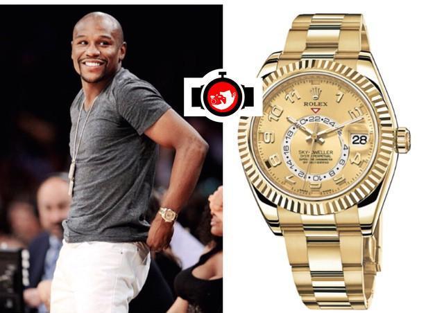 boxer Floyd Mayweather spotted wearing a Rolex 