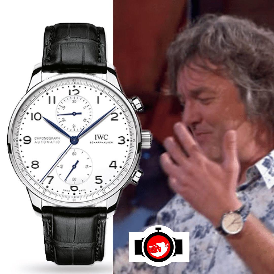 television presenter James May spotted wearing a IWC 