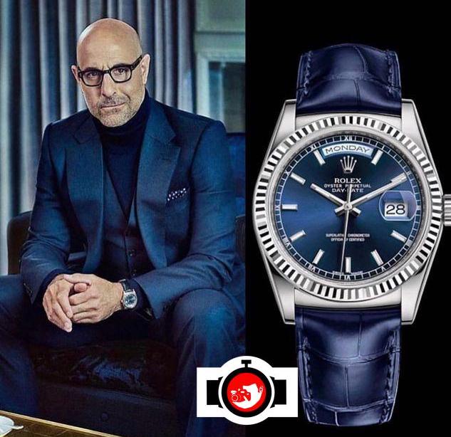 actor Stanley Tucci spotted wearing a Rolex 
