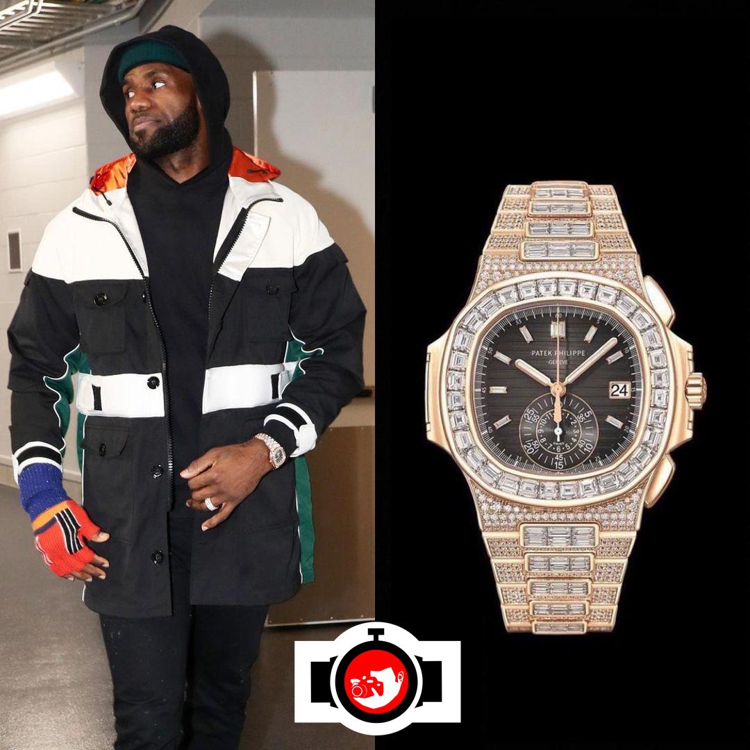 basketball player LeBron James spotted wearing a Patek Philippe 5980/1400R-011