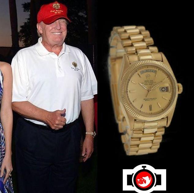 politician Donald Trump spotted wearing a Rolex 