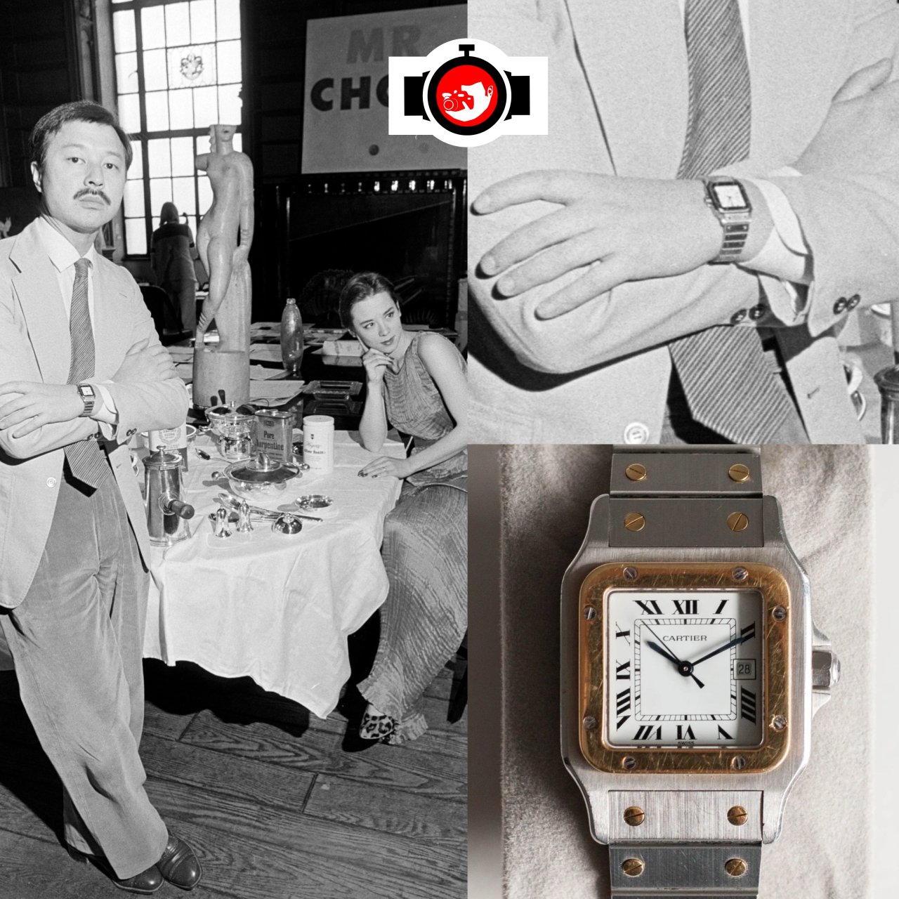 entrepreneur Michael Chow spotted wearing a Cartier 2961