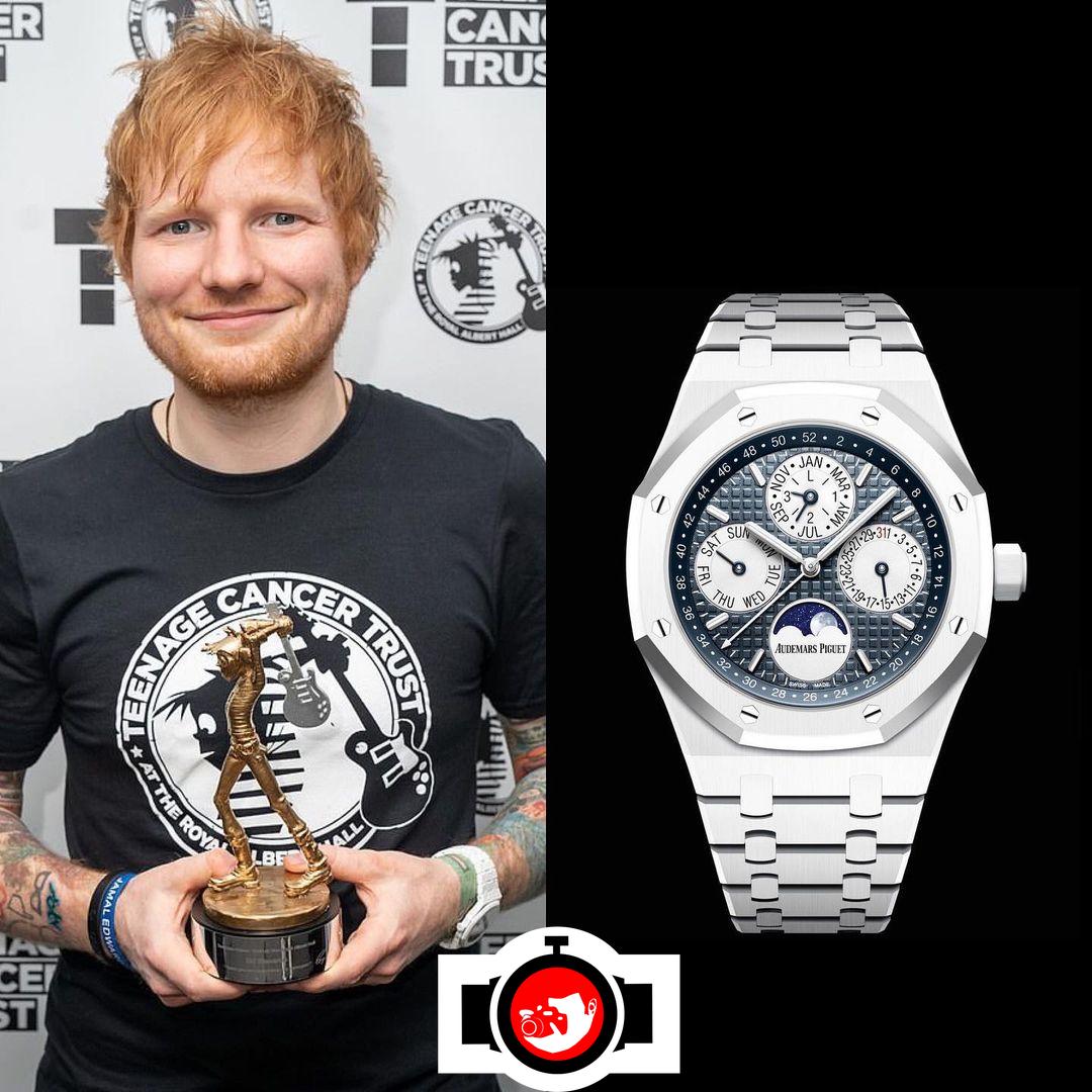 singer Ed Sheeran spotted wearing a Audemars Piguet 26579CB