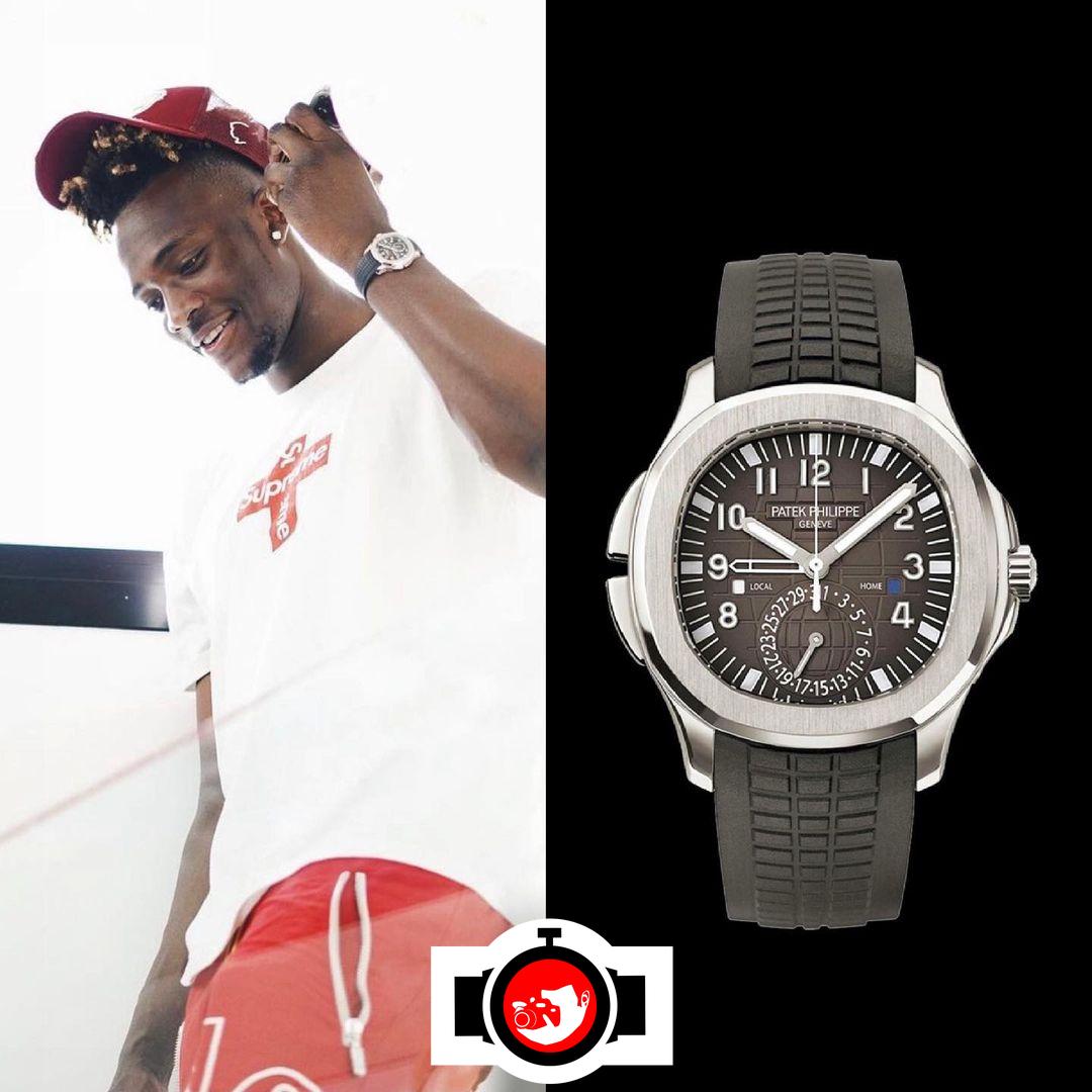 footballer Tammy Abraham spotted wearing a Patek Philippe 5164A