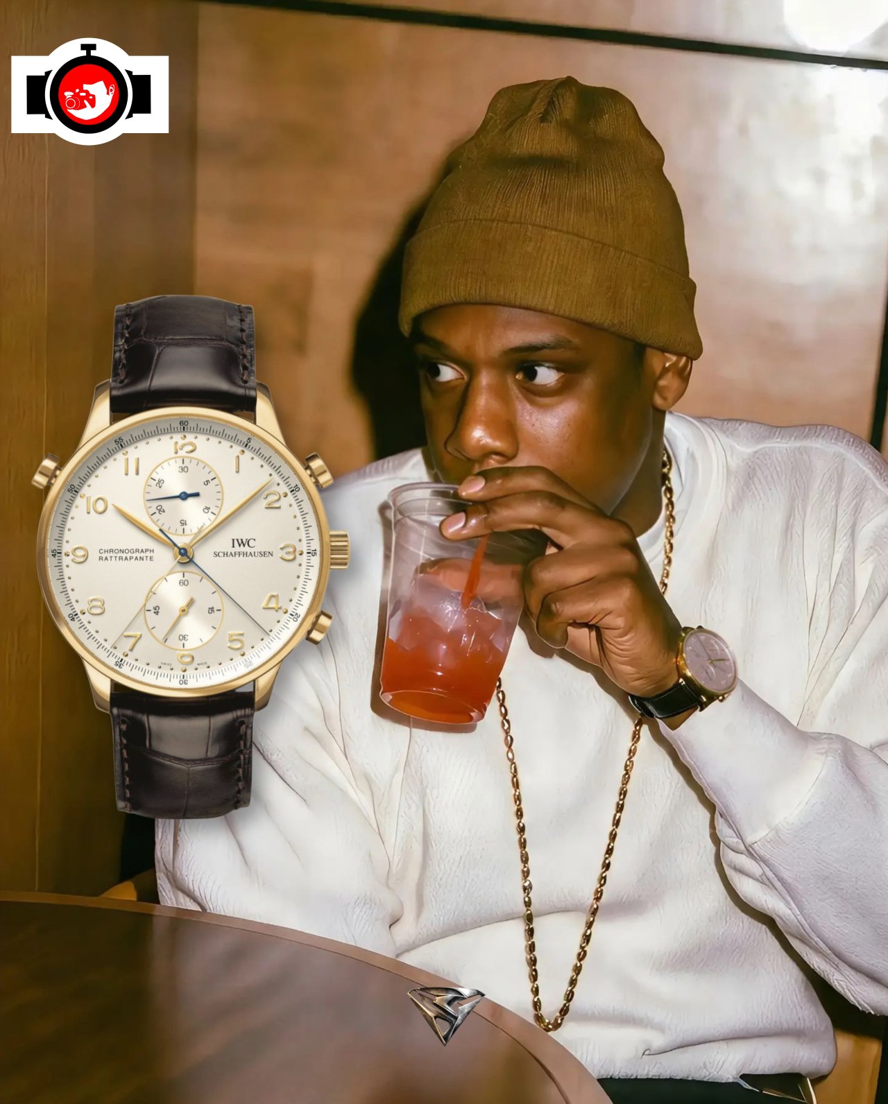 rapper Jay-Z spotted wearing a IWC IW371483