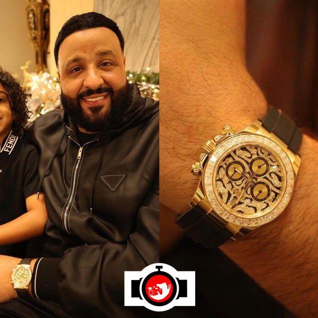 musician DJ Khaled spotted wearing a Rolex 
