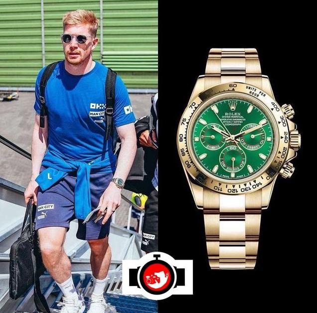 footballer Kevin De Bruyne spotted wearing a Rolex 