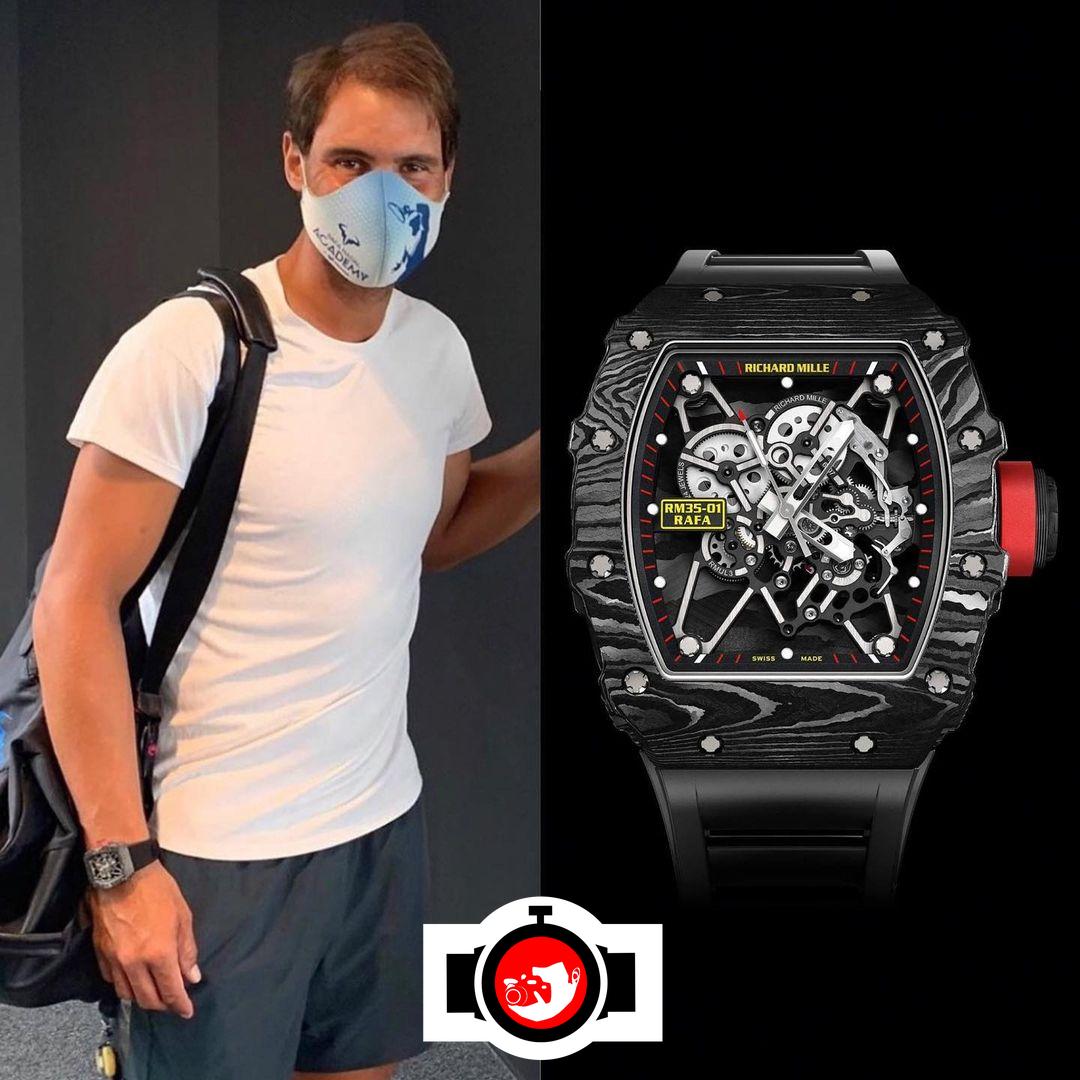 tennis player Rafael Nadal spotted wearing a Richard Mille RM 35-01