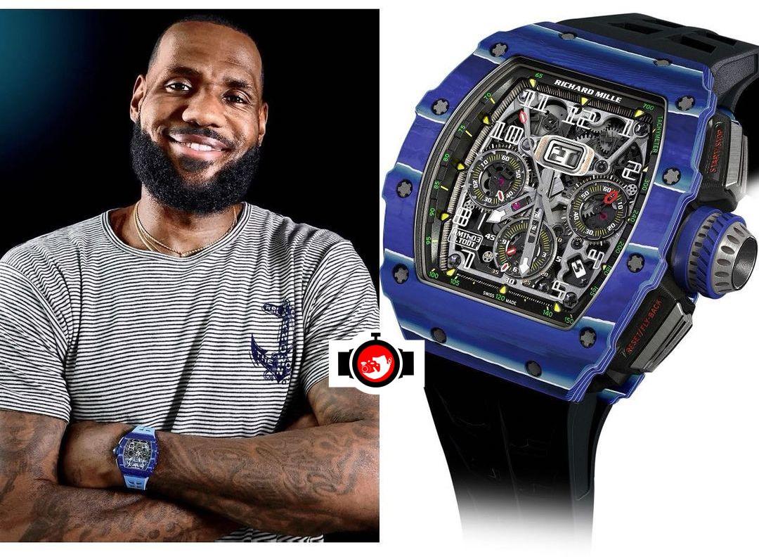 LeBron James Rocks Blue TPT Richard Mille Watch in Tribute to Racing Icon