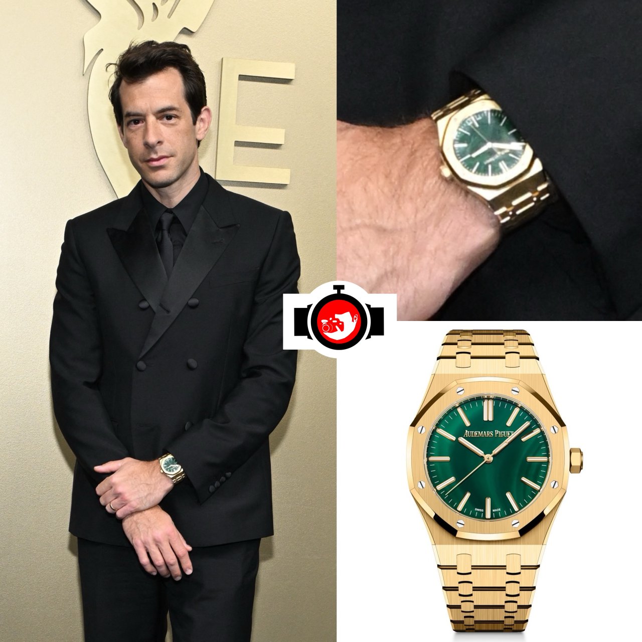 music producer, rapper Mark Ronson spotted wearing a Audemars Piguet 15513BA.OO.1320BA.01
