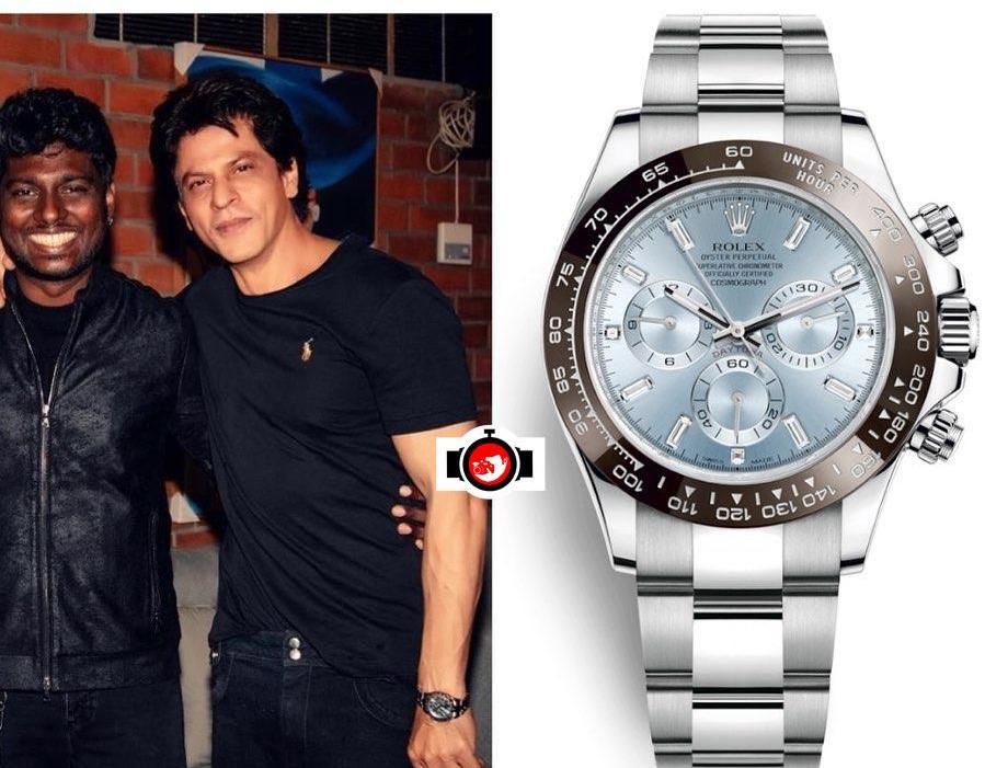 actor Shah Rukh Khan spotted wearing a Rolex 116506