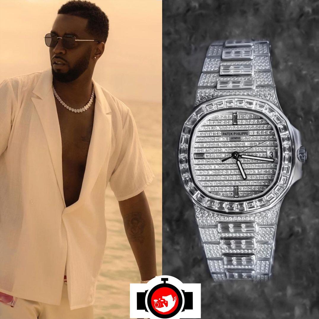 rapper Sean John Combs Puff Daddy spotted wearing a Patek Philippe 5719/10G