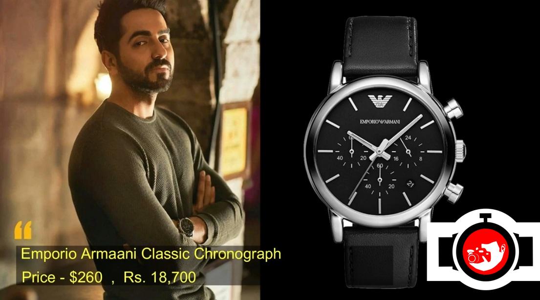 Inside Ayushmann Khurrana's Watch Collection: The Emporio Armani Classic Chronograph