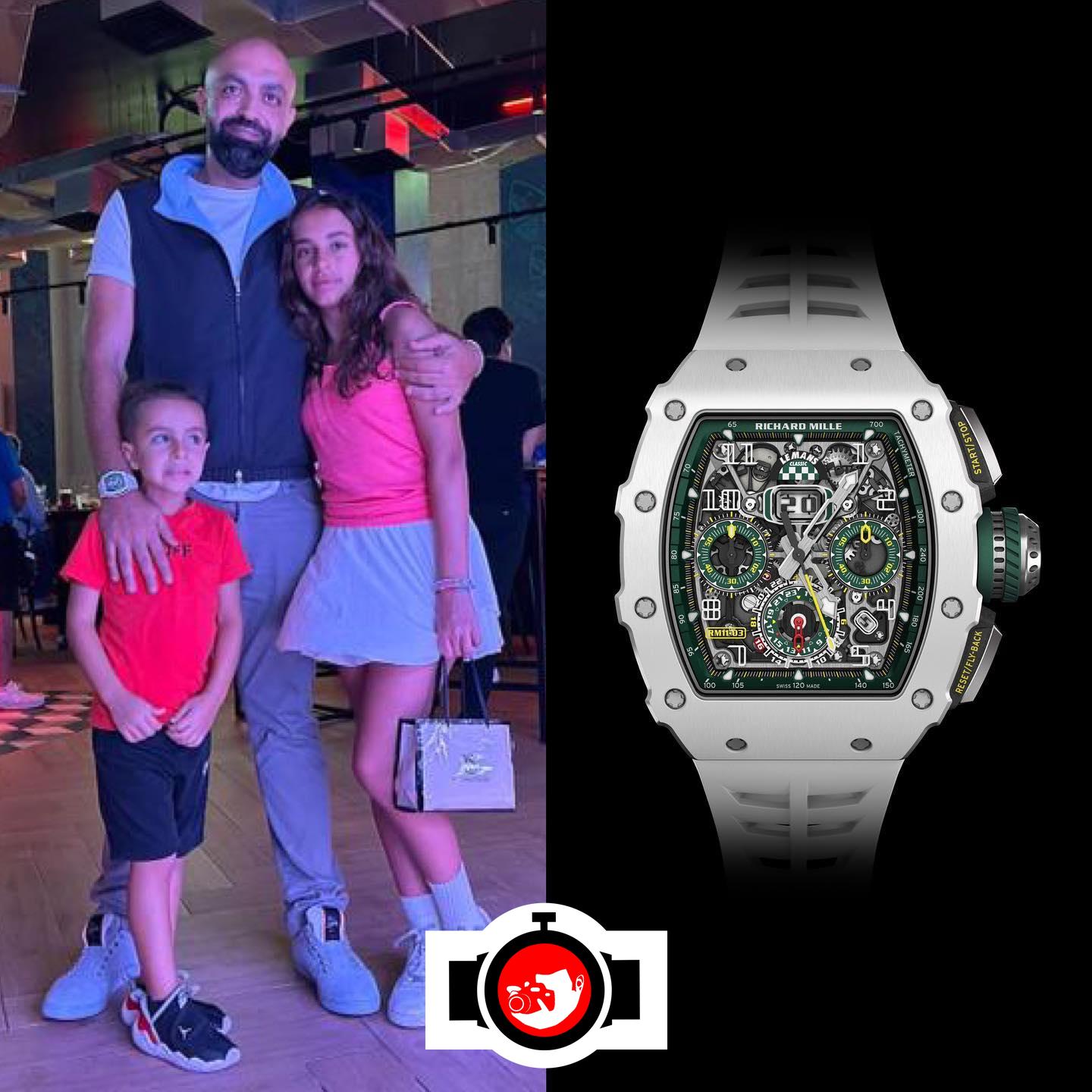 business man Mohammad Aleter spotted wearing a Richard Mille RM 11-03