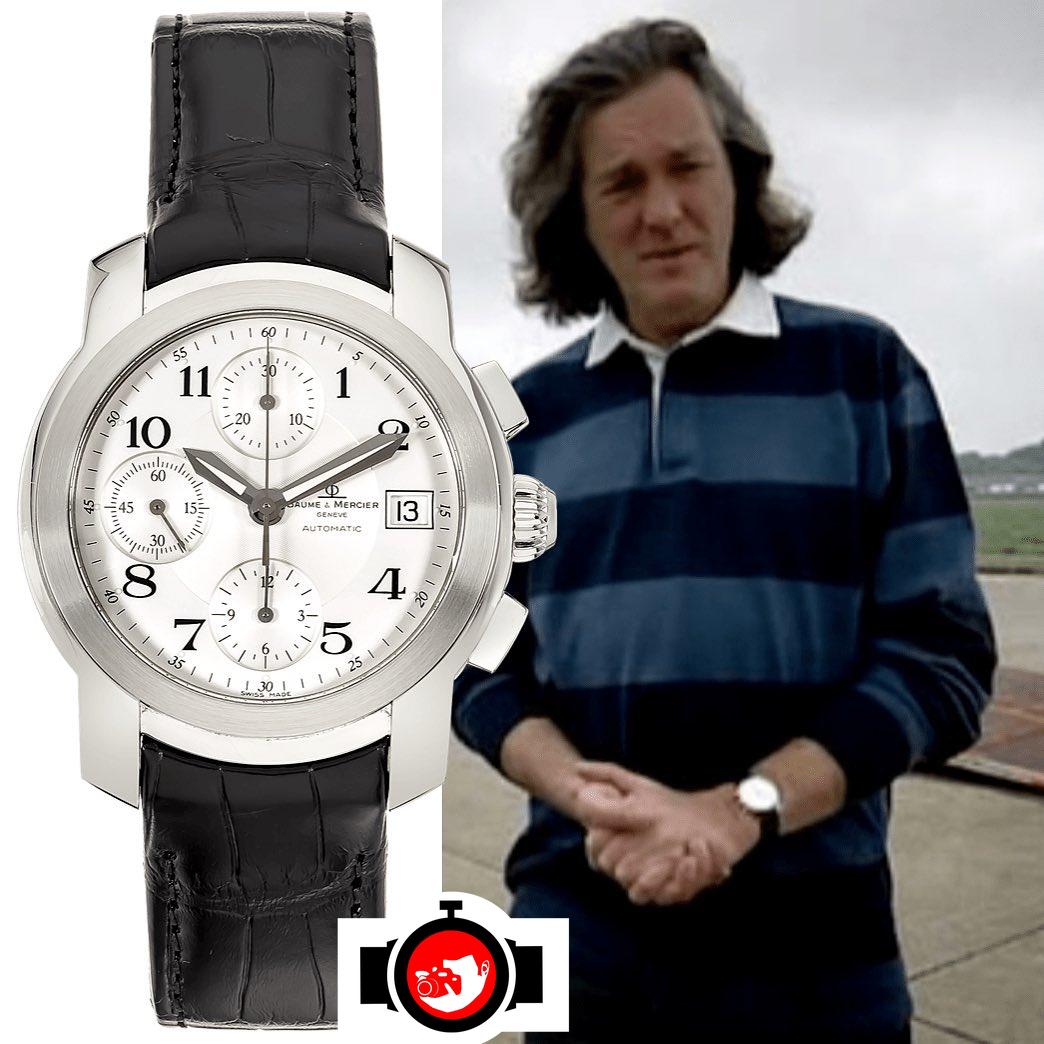television presenter James May spotted wearing a Baume & Mercier 