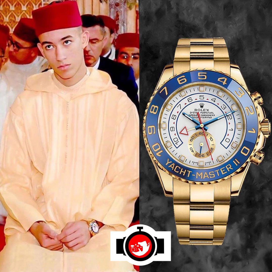 royal Moulay Hassan spotted wearing a Rolex 