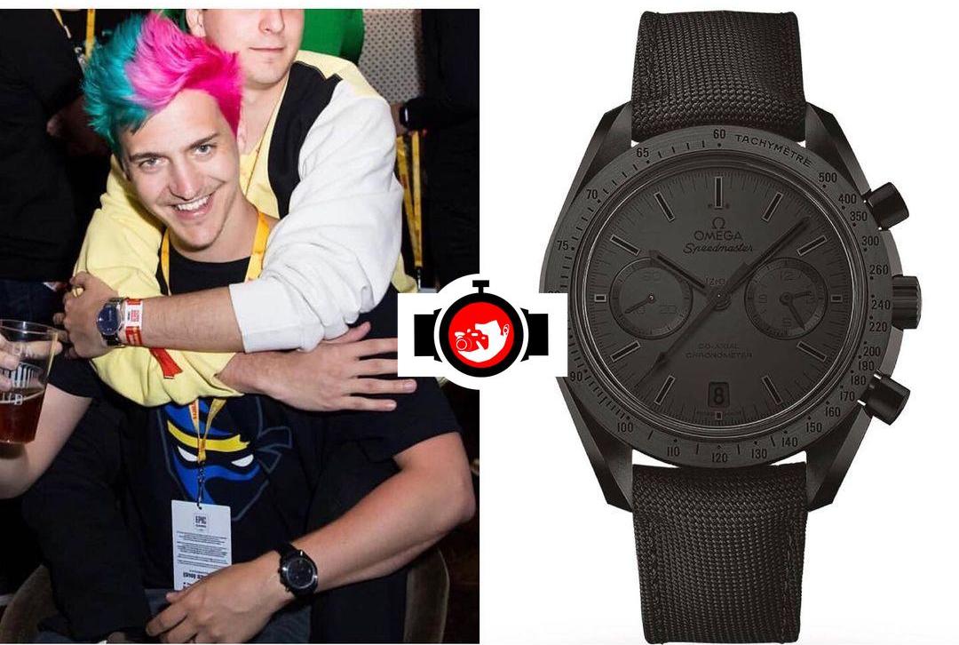 youtuber Ninja (Tyler Blevins) spotted wearing a Omega 311.92.44.51.01.005