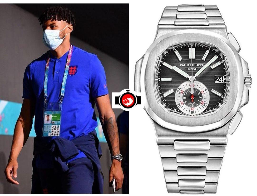 footballer Tyrone Mings spotted wearing a Patek Philippe 5980/1A-014