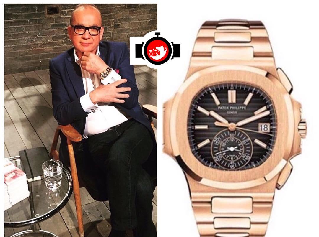 business man Touker Suleyman spotted wearing a Patek Philippe 5980R