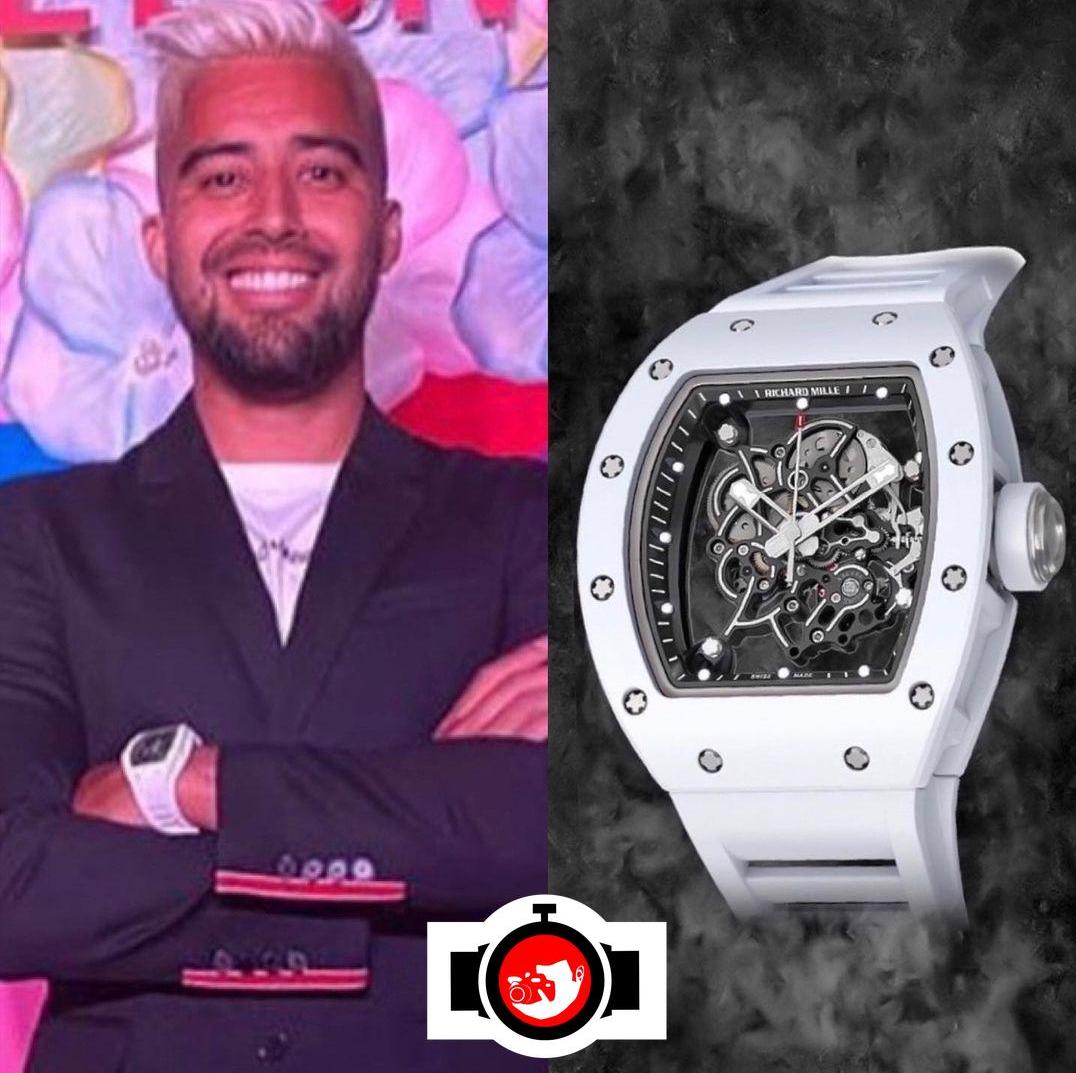 footballer Christian Noboa spotted wearing a Richard Mille RM 55