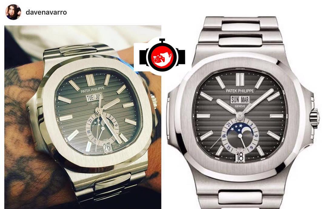 musician Dave Navarro spotted wearing a Patek Philippe 5726/1A