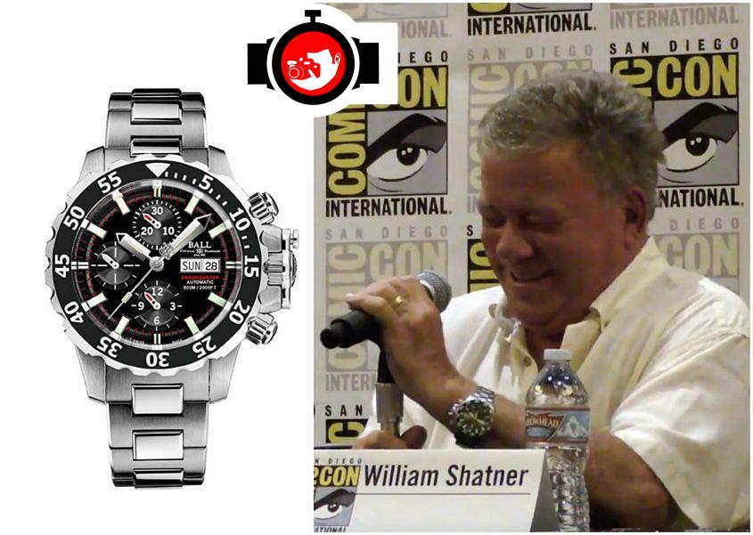 actor William Shatner spotted wearing a Ball Watch 