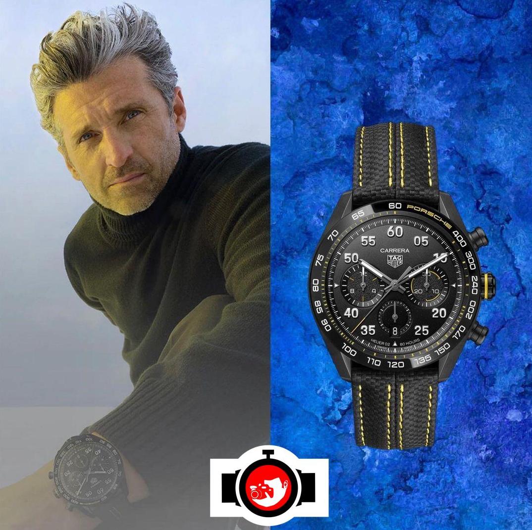actor Patrick Dempsey spotted wearing a Tag Heuer CBN2A1H.FC6512