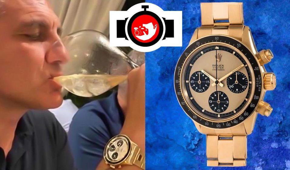 footballer Christian Vieri spotted wearing a Rolex 6241