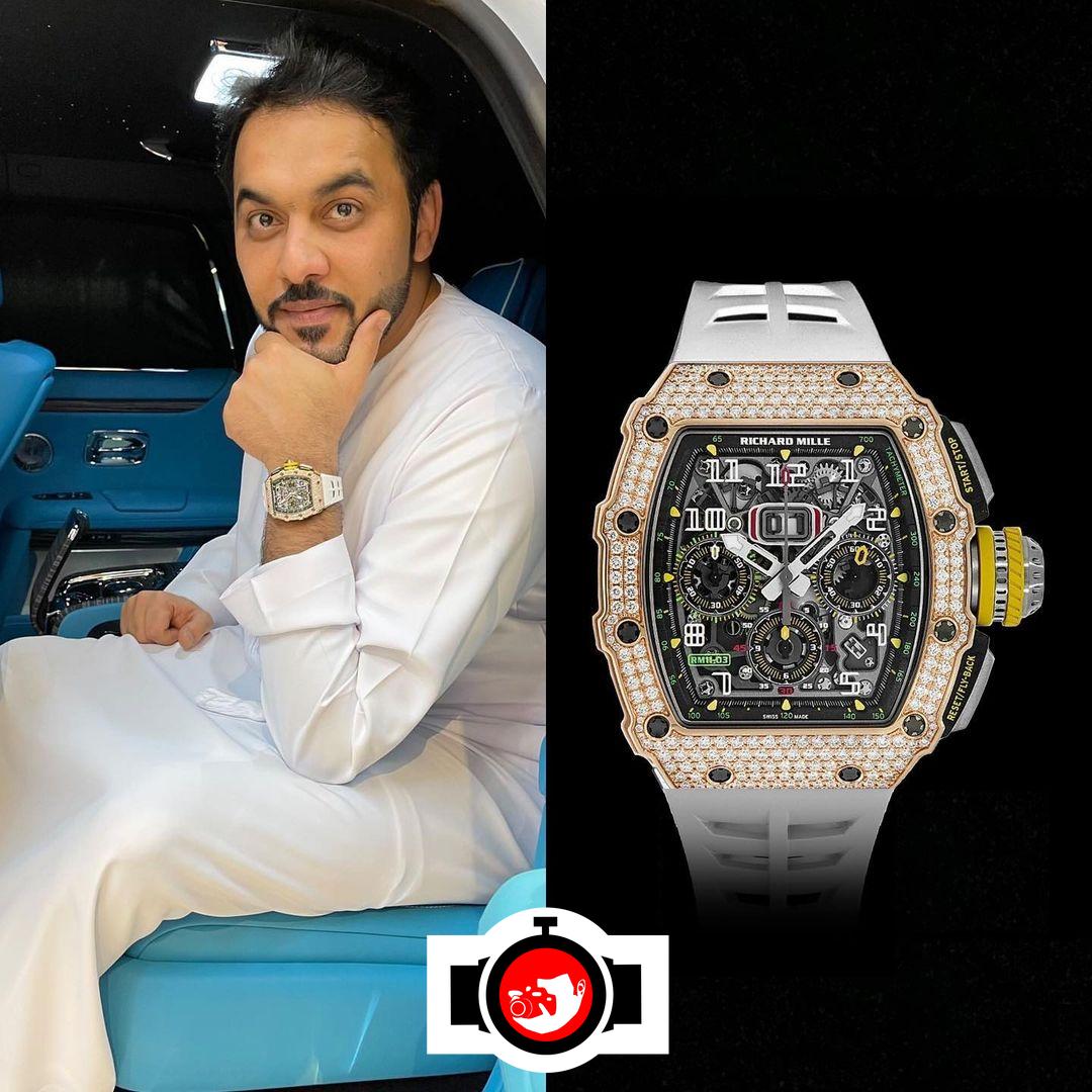 influencer Mohamad Al Marzouqi spotted wearing a Richard Mille RM 11-03