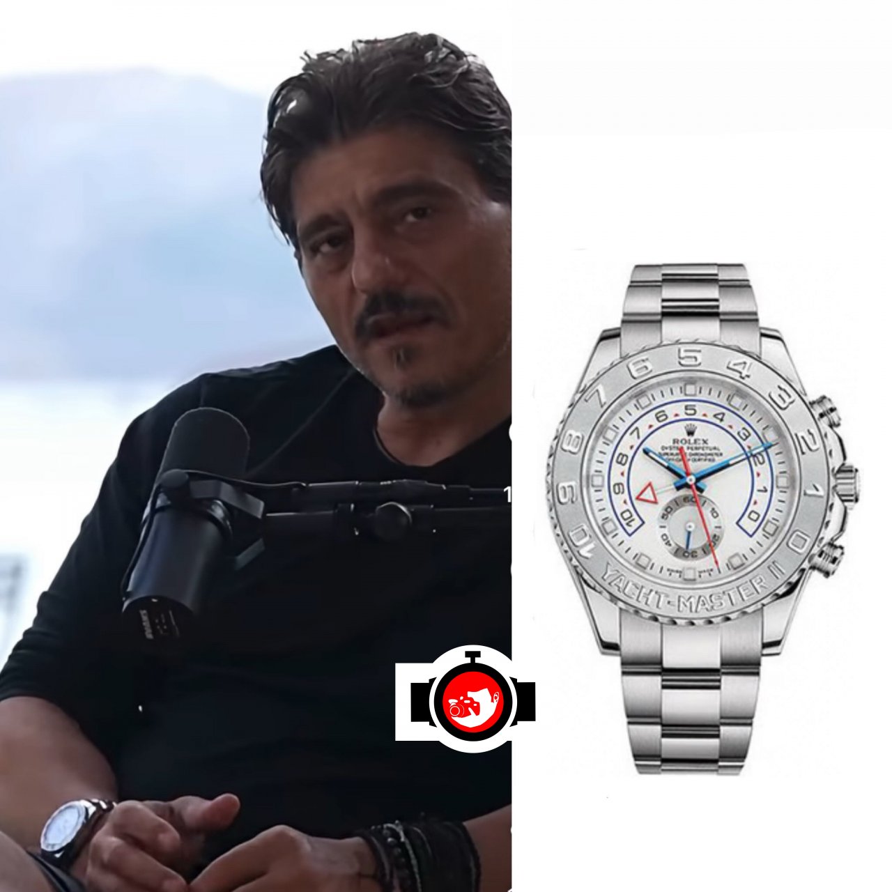 entrepreneur Dimitris Giannakopoulos spotted wearing a Rolex 116689
