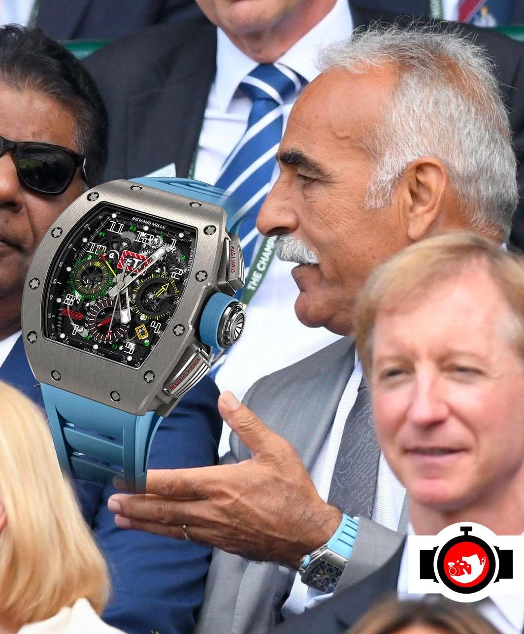 tennis player Mansour Bahrami spotted wearing a Richard Mille RM 11-02