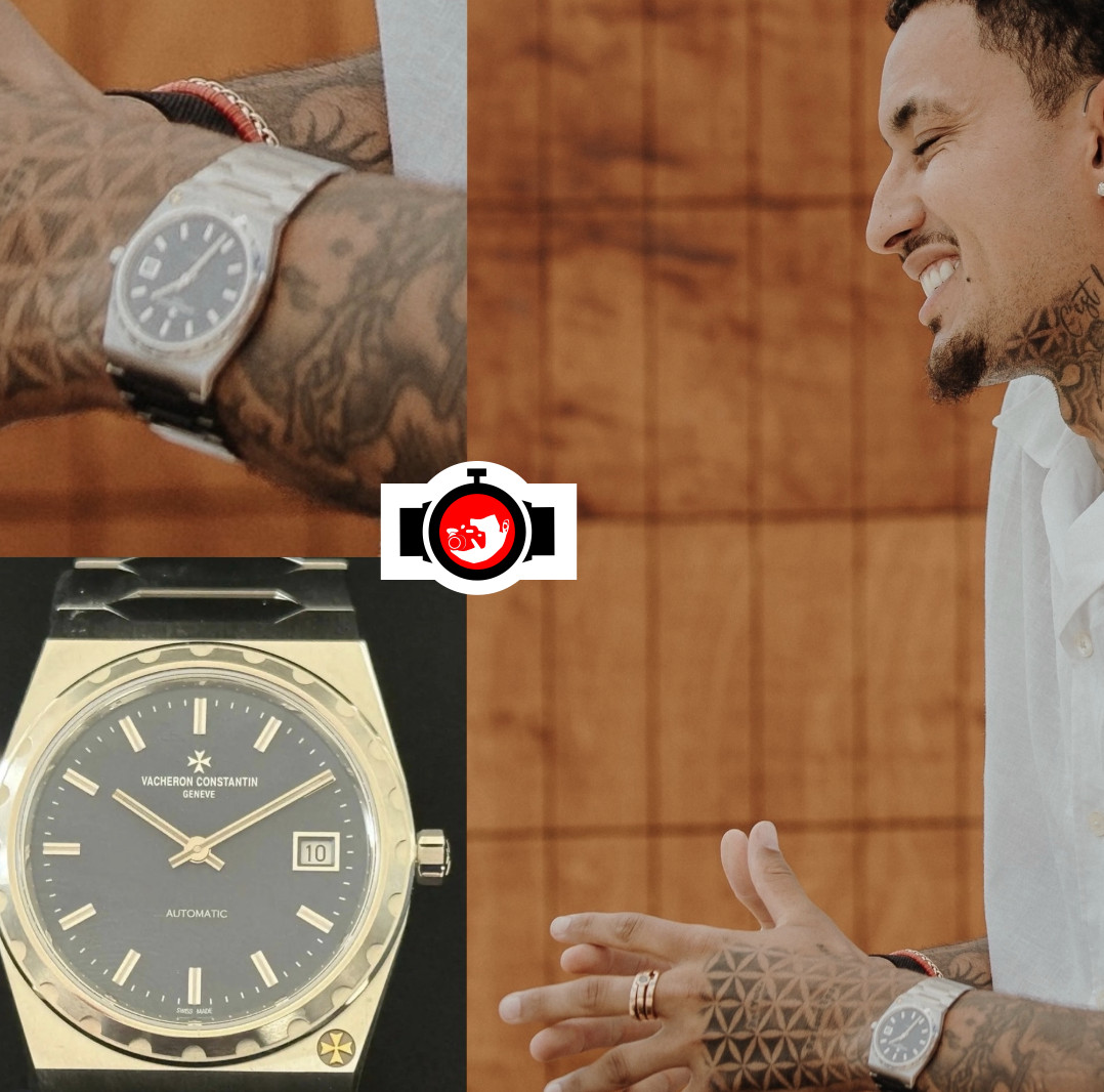 basketball player Kyle Kuzma spotted wearing a Vacheron Constantin 4200H/222A-B934