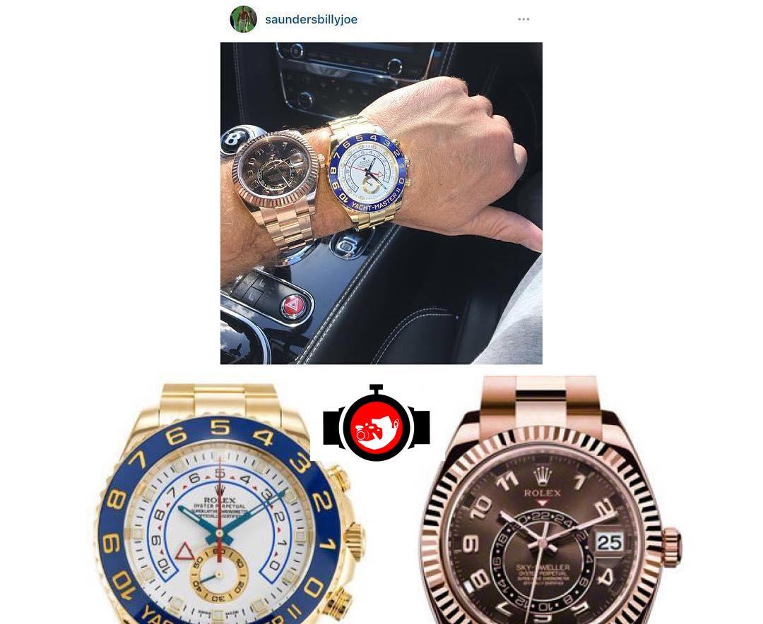 A Look at Billy Joe Saunders' Impressive Watch Collection: Featuring the Chocolate Dial Rolex Sky-Dweller Ref 326935CHAO and Rolex Yacht Master II in 18CT Gold