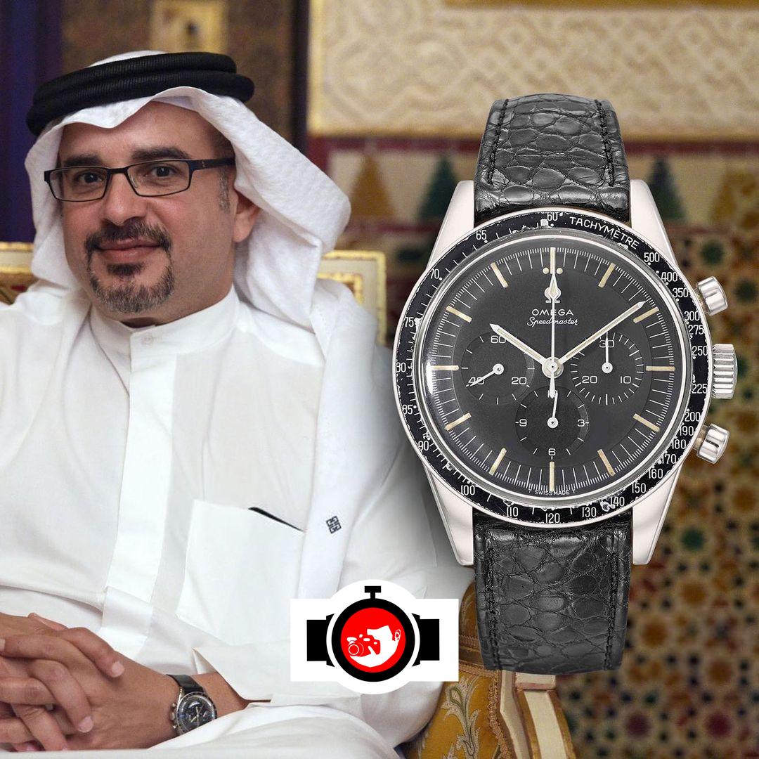 royal Salman Bin Hamad Bin Isa Al-khalifa spotted wearing a Omega 105.003