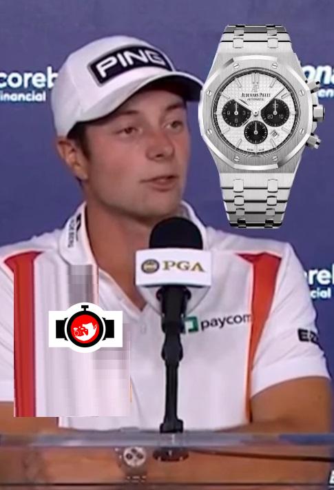 golfer Viktor Hovland spotted wearing a Audemars Piguet 