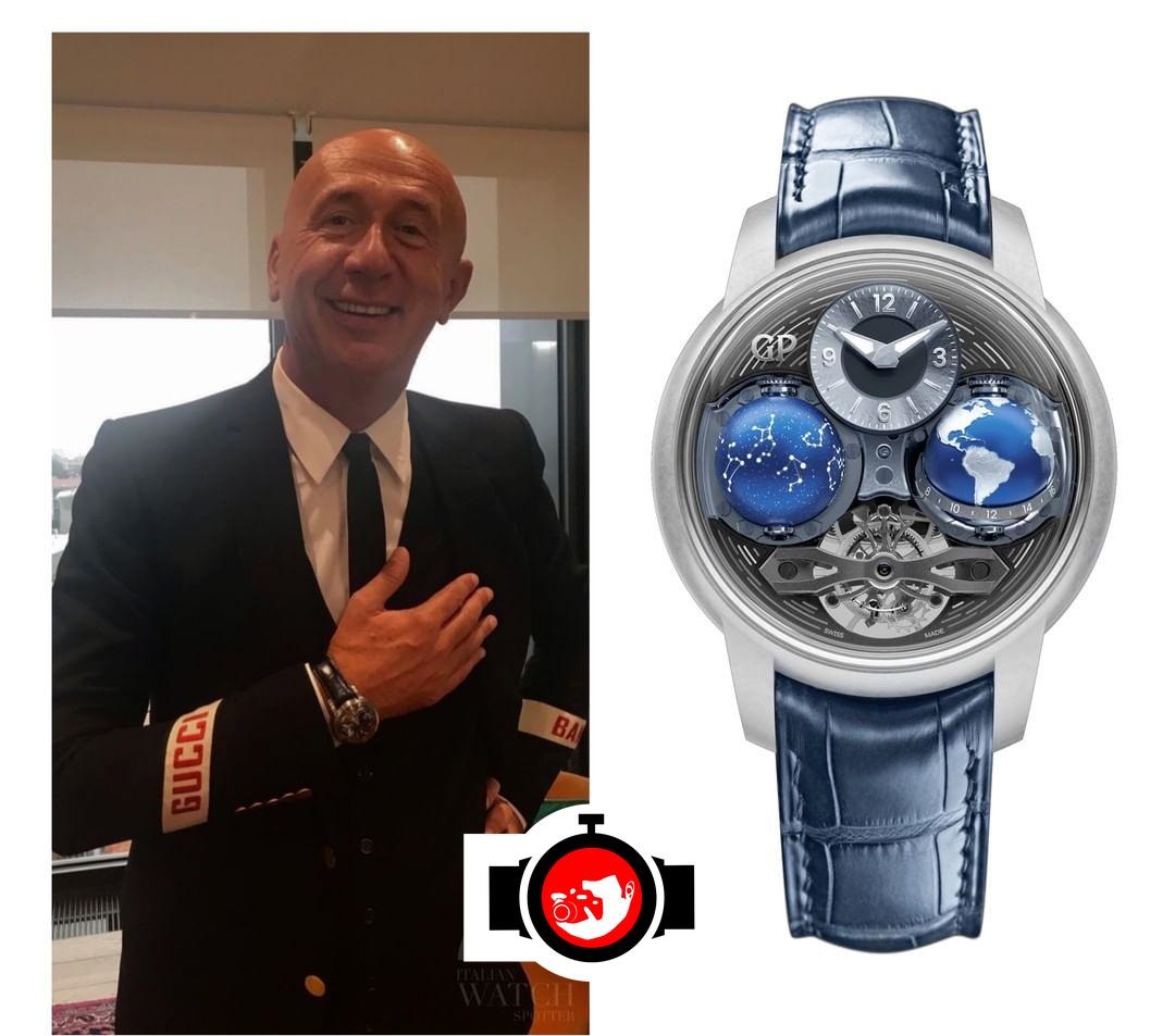 business man Marco Bizzarri spotted wearing a Girard Perregaux 99292-21-651-BA6F