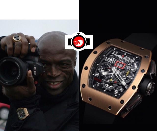 singer Seal spotted wearing a Richard Mille RM11